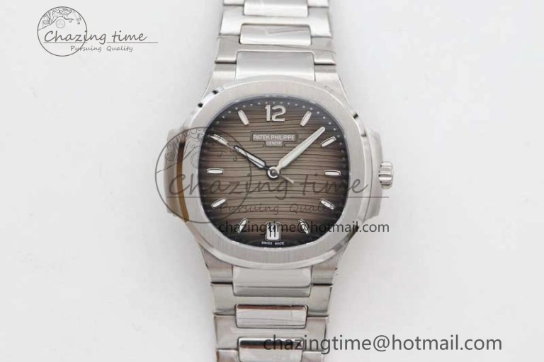 Nautilus 7118 Ladies MSF 1:1 Best Edition Gray Dial on SS Bracelet A324 Super Clone