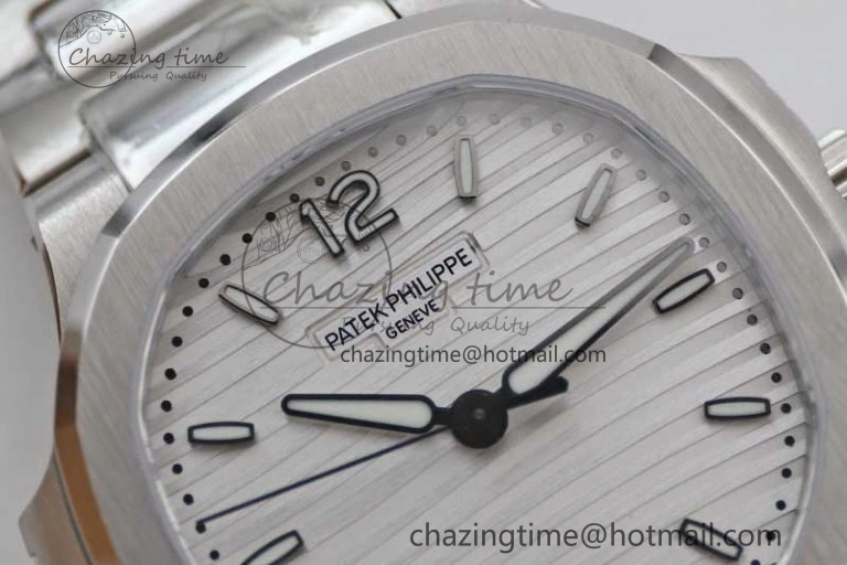 Nautilus 7118 Ladies MSF 1:1 Best Edition White Dial on SS Bracelet A324 Super Clone