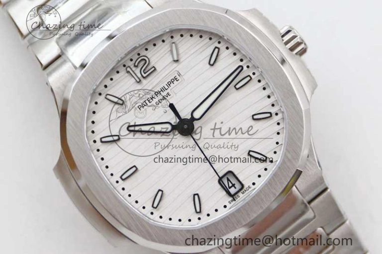 Nautilus 7118 Ladies MSF 1:1 Best Edition White Dial on SS Bracelet A324 Super Clone