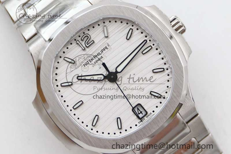 Nautilus 7118 Ladies MSF 1:1 Best Edition White Dial on SS Bracelet A324 Super Clone