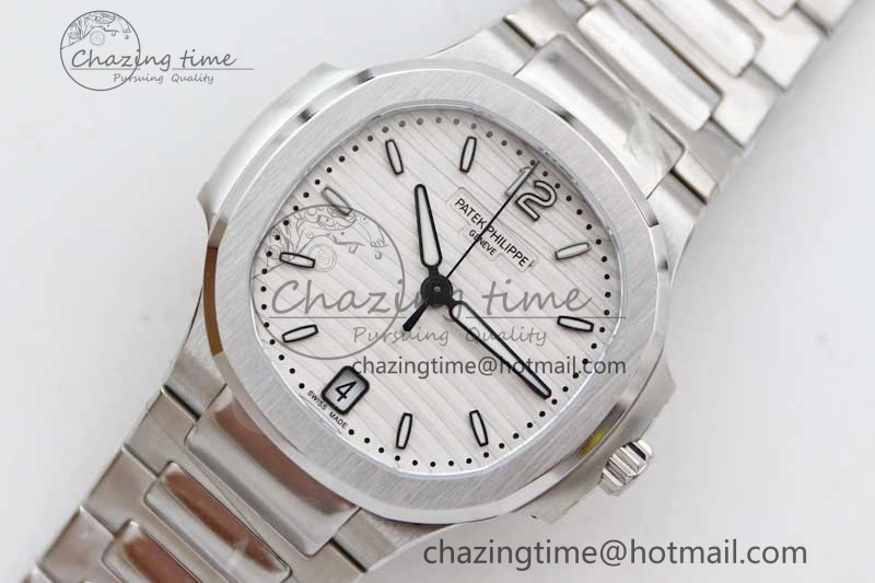 Nautilus 7118 Ladies MSF 1:1 Best Edition White Dial on SS Bracelet A324 Super Clone