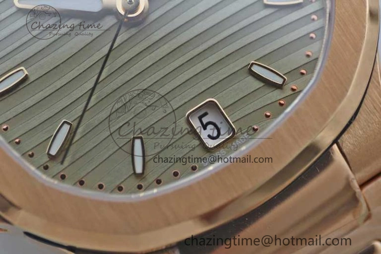 Nautilus 7118 Ladies RG MSF 1:1 Best Edition Gray Dial on RG Bracelet A324 Super Clone