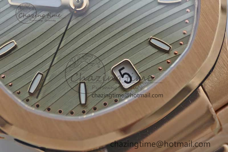 Nautilus 7118 Ladies RG MSF 1:1 Best Edition Gray Dial on RG Bracelet A324 Super Clone