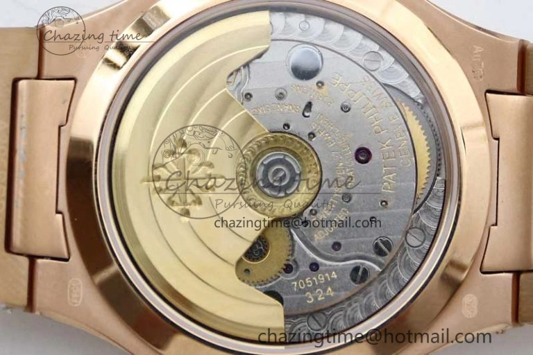 Nautilus 7118 Ladies RG MSF 1:1 Best Edition RG Dial on RG Bracelet A324 Super Clone