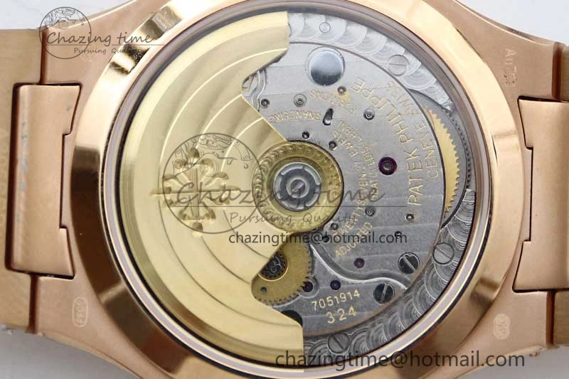 Nautilus 7118 Ladies RG MSF 1:1 Best Edition RG Dial on RG Bracelet A324 Super Clone