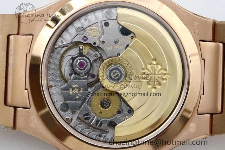 Nautilus 7118 Ladies RG MSF 1:1 Best Edition RG Dial on RG Bracelet A324 Super Clone