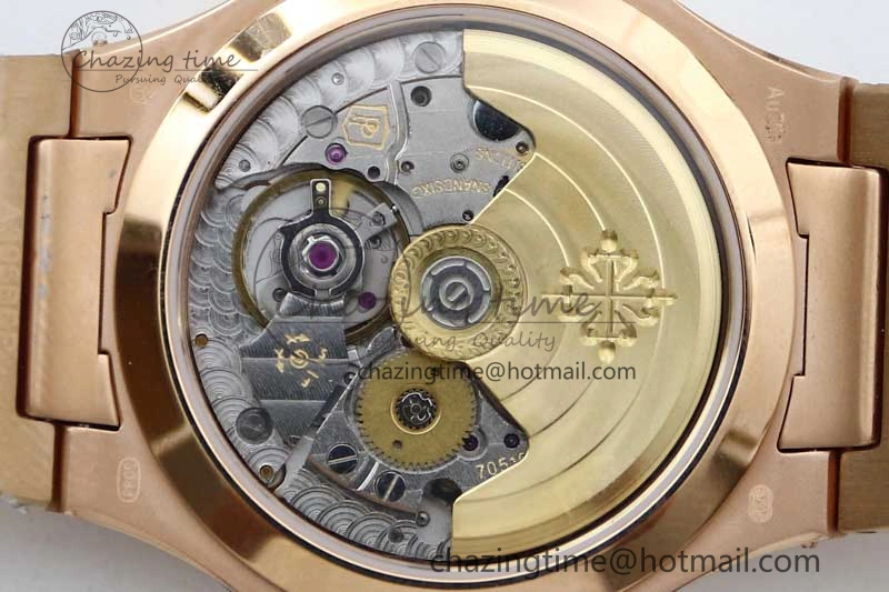Nautilus 7118 Ladies RG MSF 1:1 Best Edition RG Dial on RG Bracelet A324 Super Clone