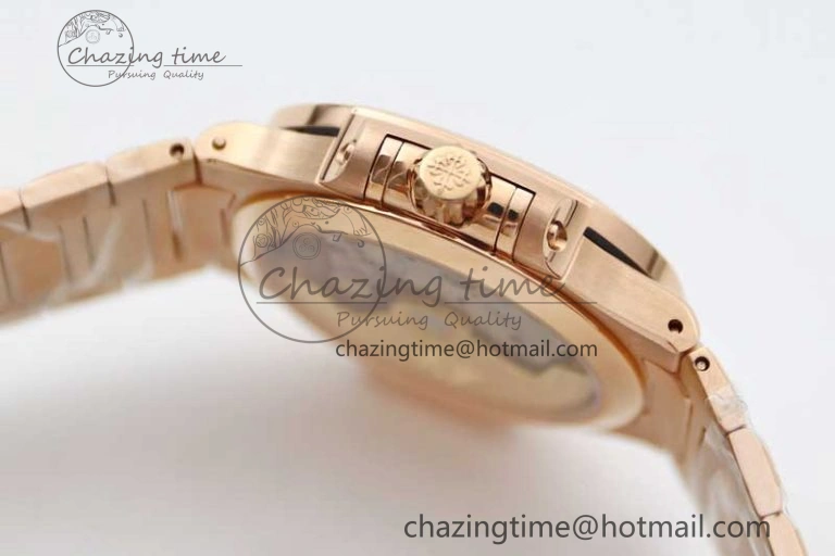 Nautilus 7118 Ladies RG MSF 1:1 Best Edition RG Dial on RG Bracelet A324 Super Clone