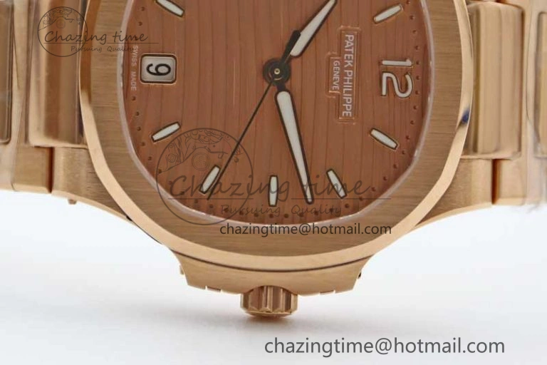 Nautilus 7118 Ladies RG MSF 1:1 Best Edition RG Dial on RG Bracelet A324 Super Clone