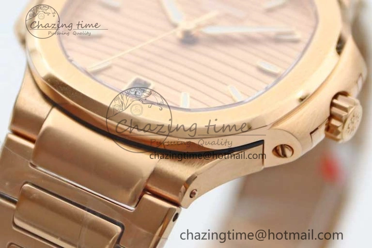 Nautilus 7118 Ladies RG MSF 1:1 Best Edition RG Dial on RG Bracelet A324 Super Clone