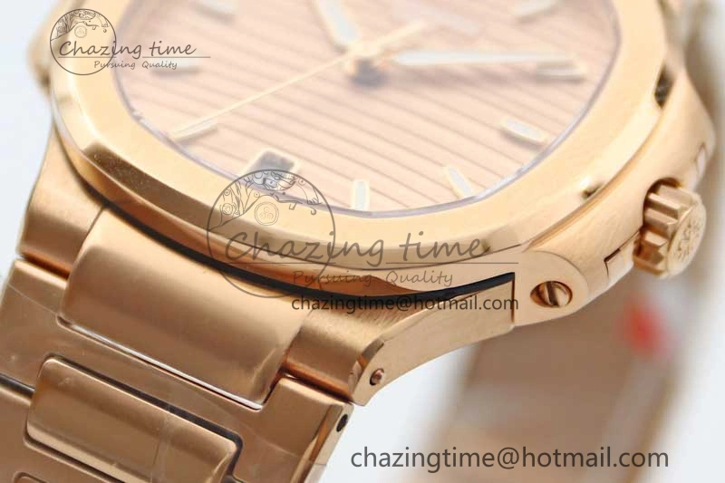 Nautilus 7118 Ladies RG MSF 1:1 Best Edition RG Dial on RG Bracelet A324 Super Clone