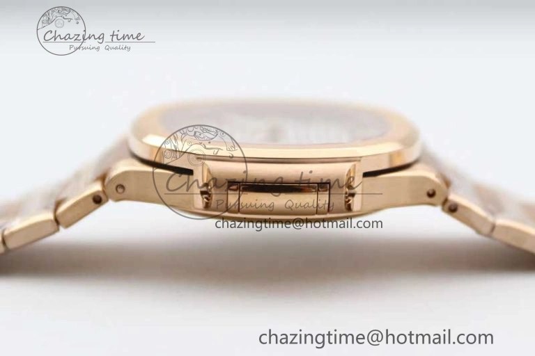 Nautilus 7118 Ladies RG MSF 1:1 Best Edition White Dial on RG Bracelet A324 Super Clone