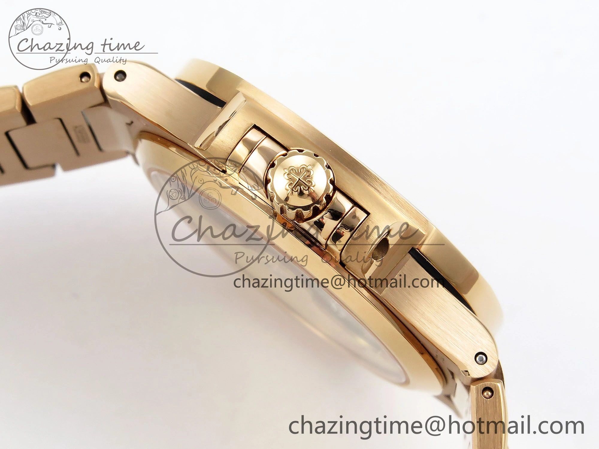 Nautilus 7118 Ladies RG Orange Diamonds PPF 1:1 Best Edition RG Dial on RG Bracelet 324CS