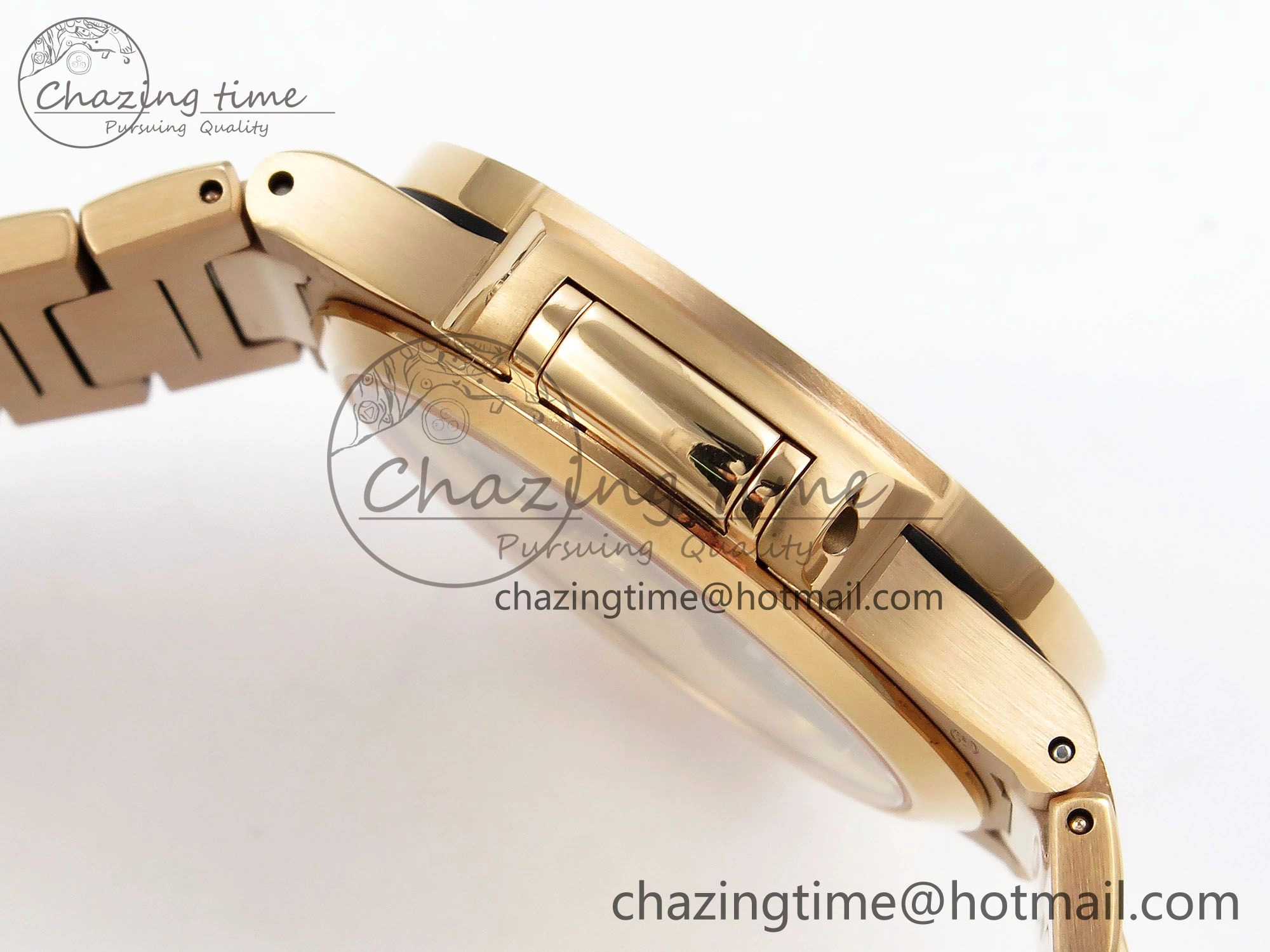 Nautilus 7118 Ladies RG Orange Diamonds PPF 1:1 Best Edition RG Dial on RG Bracelet 324CS