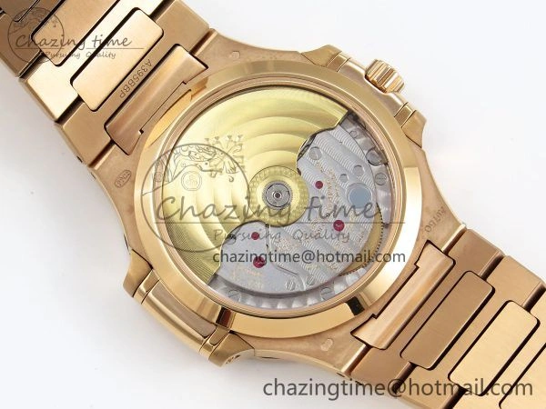 Nautilus 7118 Ladies RG Orange Diamonds PPF 1:1 Best Edition RG Dial on RG Bracelet 324CS