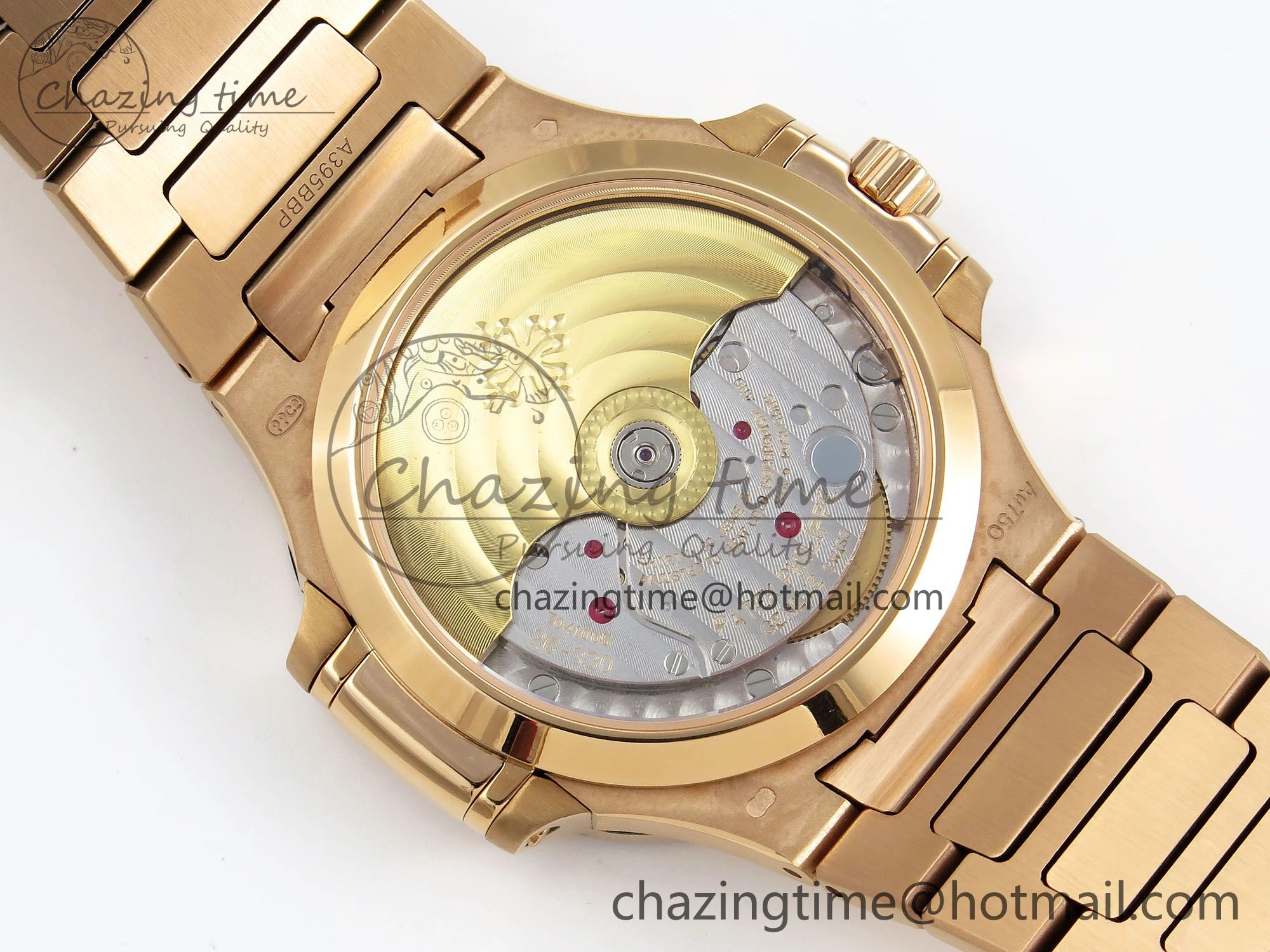 Nautilus 7118 Ladies RG Orange Diamonds PPF 1:1 Best Edition RG Dial on RG Bracelet 324CS