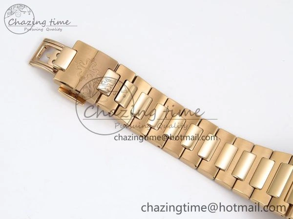 Nautilus 7118 Ladies RG Orange Diamonds PPF 1:1 Best Edition RG Dial on RG Bracelet 324CS