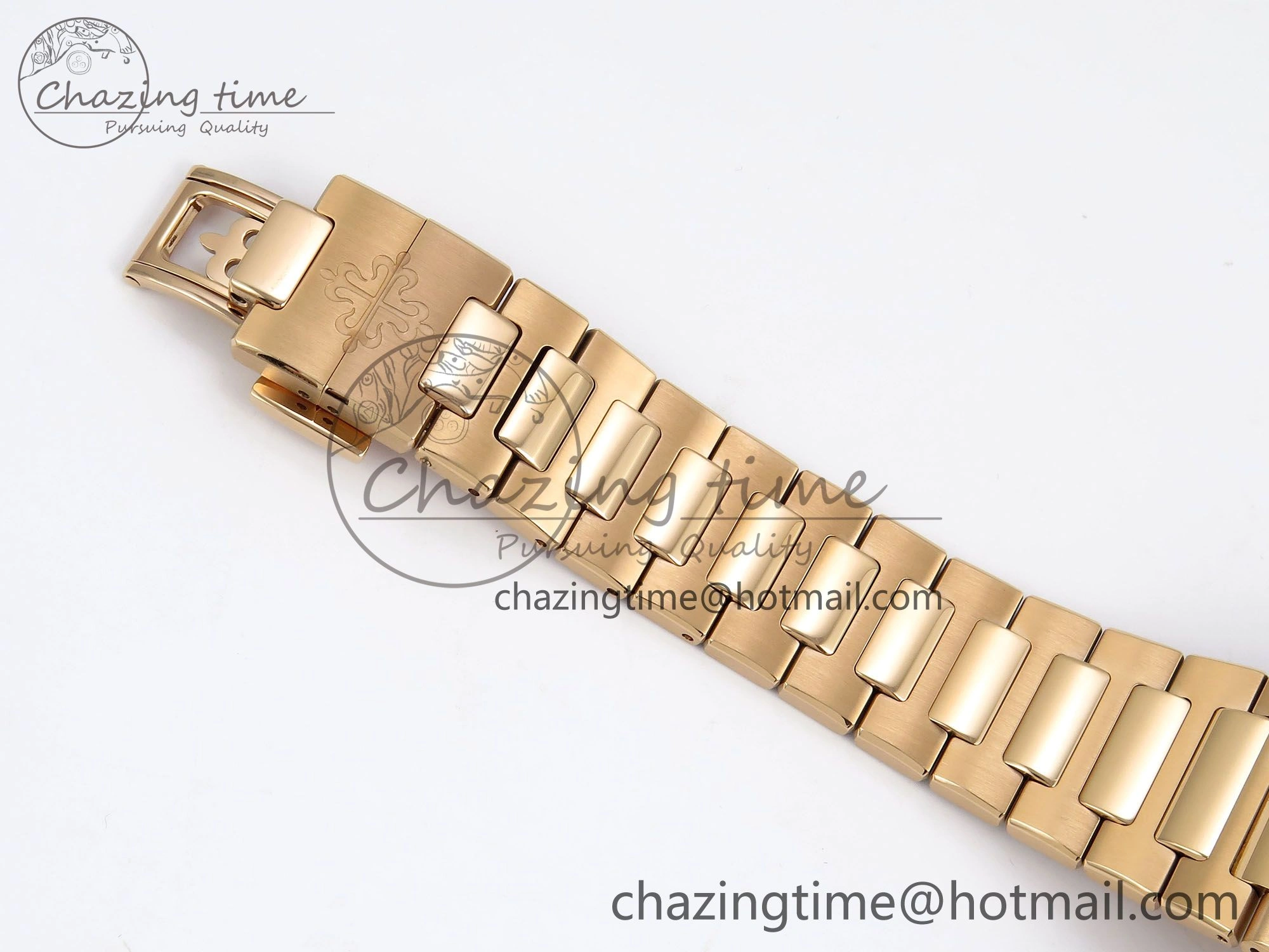 Nautilus 7118 Ladies RG Orange Diamonds PPF 1:1 Best Edition RG Dial on RG Bracelet 324CS