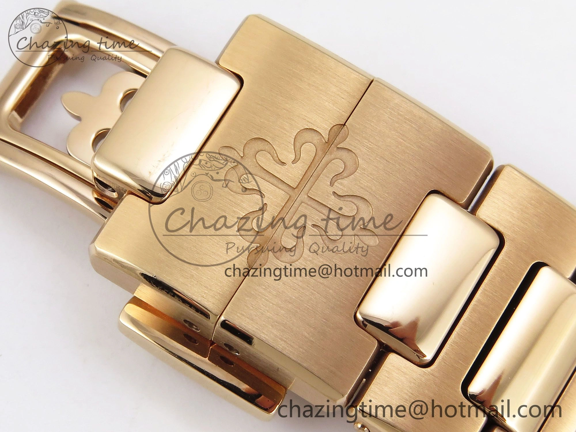 Nautilus 7118 Ladies RG Orange Diamonds PPF 1:1 Best Edition RG Dial on RG Bracelet 324CS