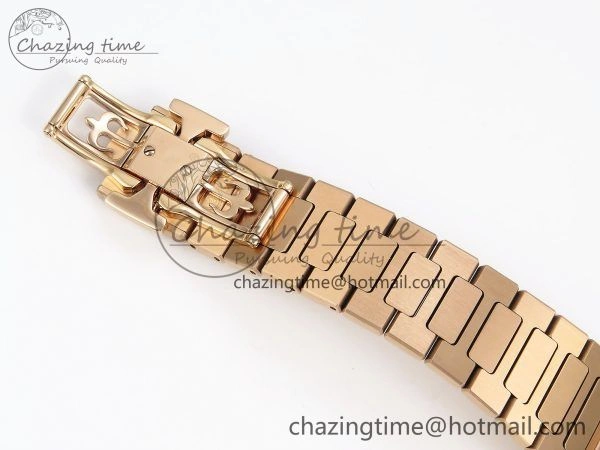 Nautilus 7118 Ladies RG Orange Diamonds PPF 1:1 Best Edition RG Dial on RG Bracelet 324CS