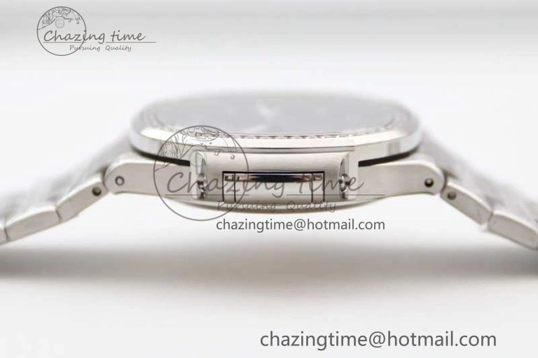 Nautilus 7118 1A MSF 1:1 Best Edition Blue Textured Dial Diamonds Bezel on SS Bracelet A324 Super Clone