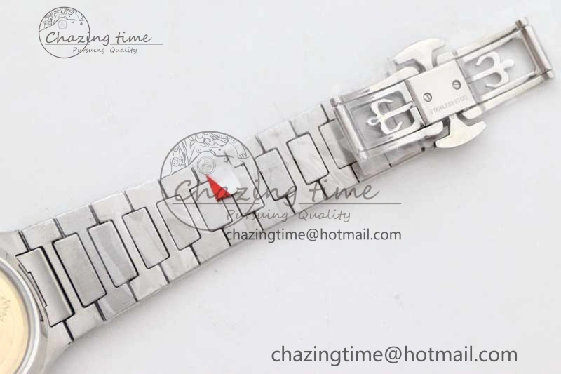 Nautilus 7118 1A MSF 1:1 Best Edition Gray Textured Dial Diamonds Bezel on SS Bracelet A324 Super Clone