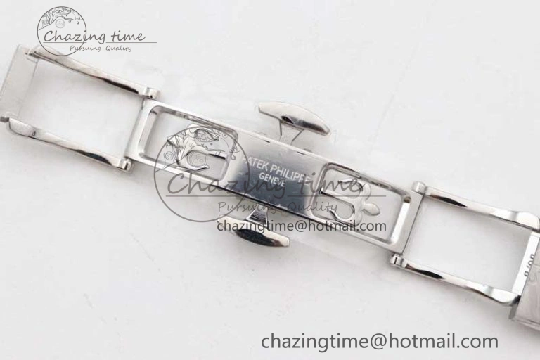 Nautilus 7118 1A MSF 1:1 Best Edition Gray Textured Dial Diamonds Bezel on SS Bracelet A324 Super Clone