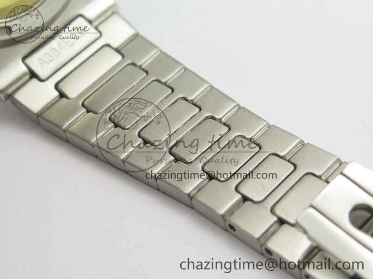 Nautilus Jumbo 5711 Full Paved Diamonds Case Diamond Dial On SS Full Paved Diamonds Bracelet A324