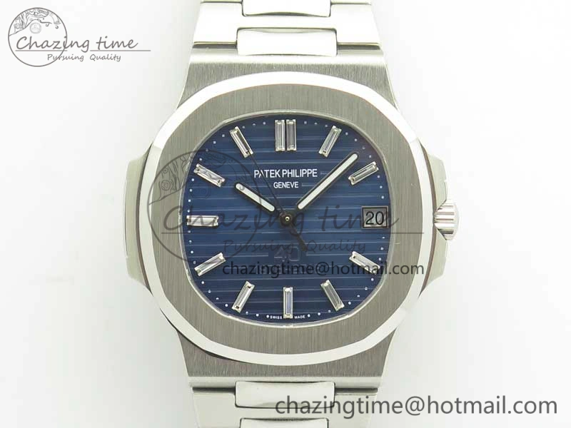 Nautilus Jumbo 5711 JJF 1:1 Best Edition 40th Anniversary Blue Dial on SS Bracelet A324