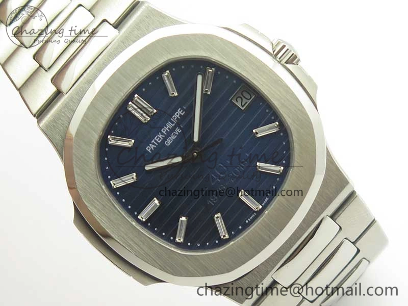 Nautilus Jumbo 5711 JJF 1:1 Best Edition 40th Anniversary Blue Dial on SS Bracelet A324