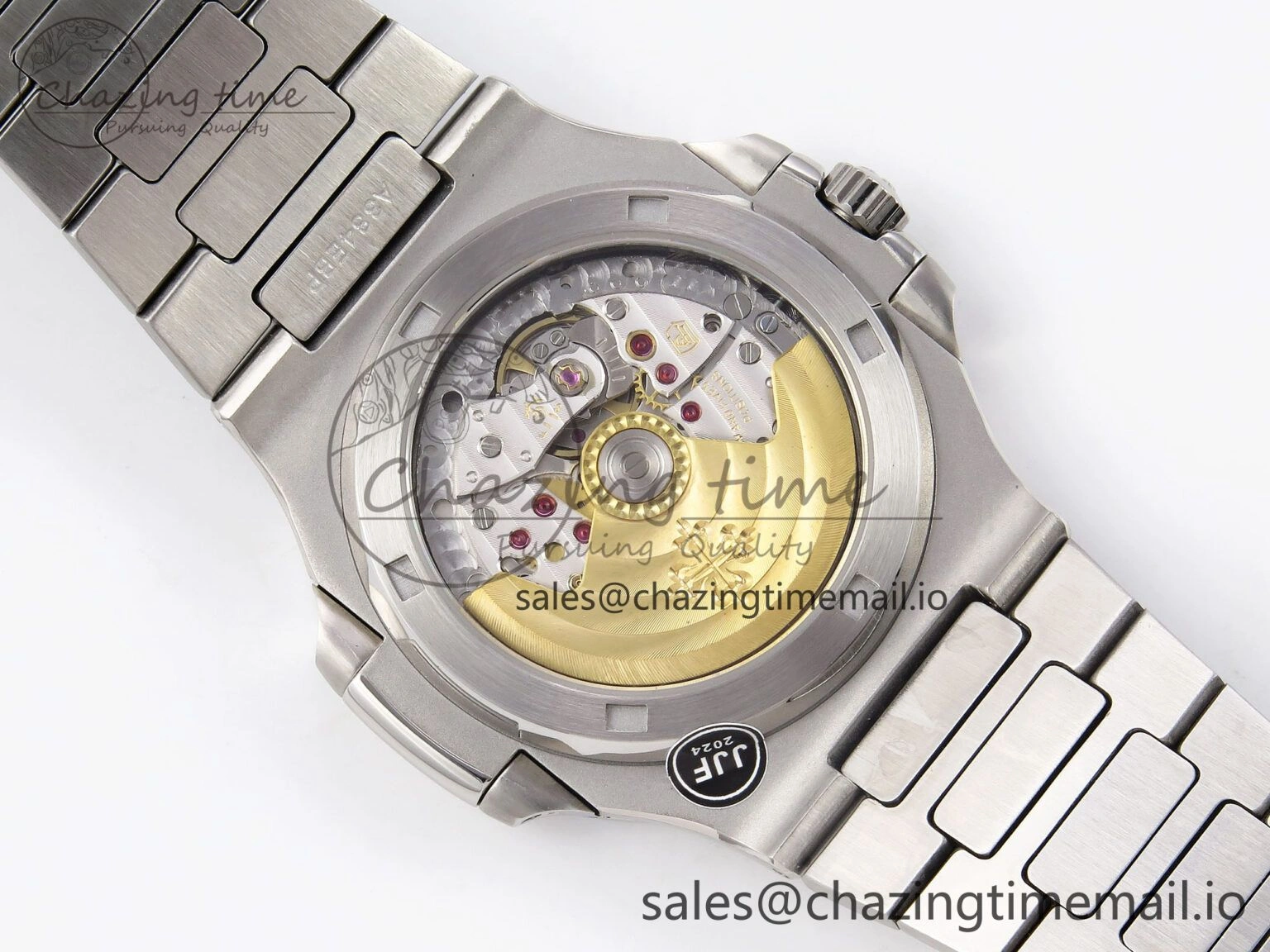 Nautilus Jumbo 5711 JJF 1:1 Best Edition Black Textured Dial On SS Bracelet A324 V3