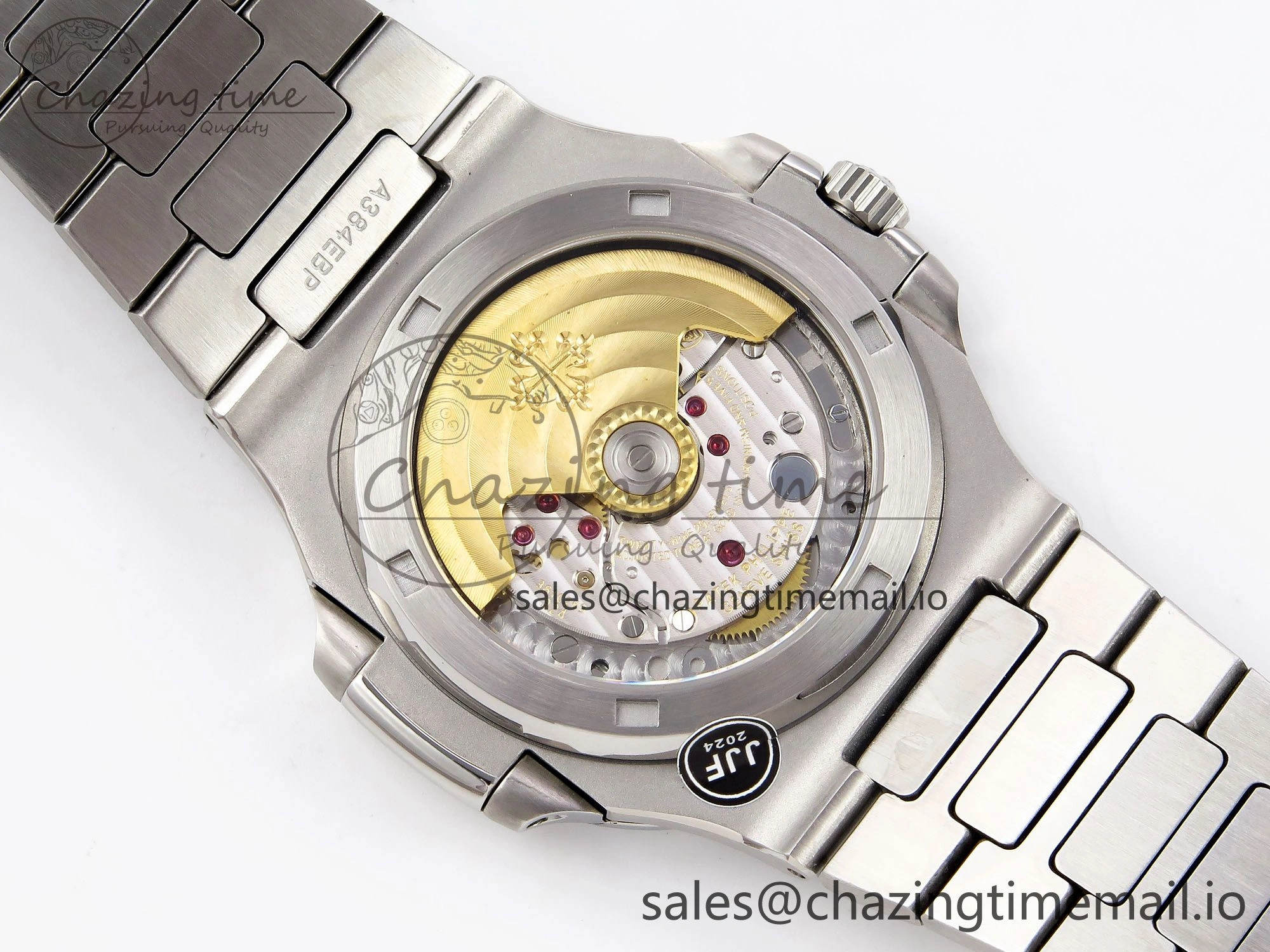 Nautilus Jumbo 5711 JJF 1:1 Best Edition Black Textured Dial On SS Bracelet A324 V3