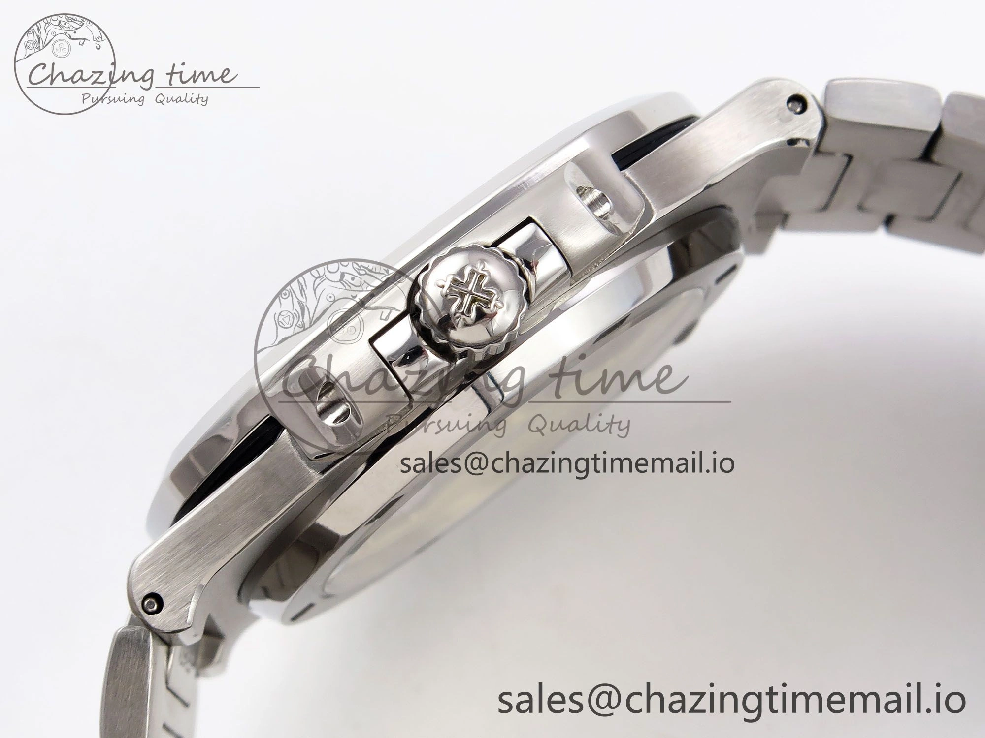 Nautilus Jumbo 5711 JJF 1:1 Best Edition White Textured Dial On SS Bracelet A324 V3