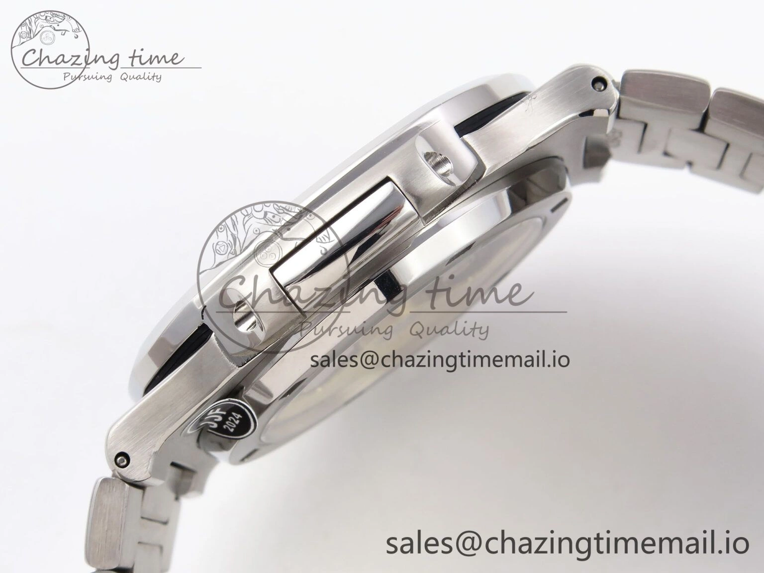 Nautilus Jumbo 5711 JJF 1:1 Best Edition White Textured Dial On SS Bracelet A324 V3