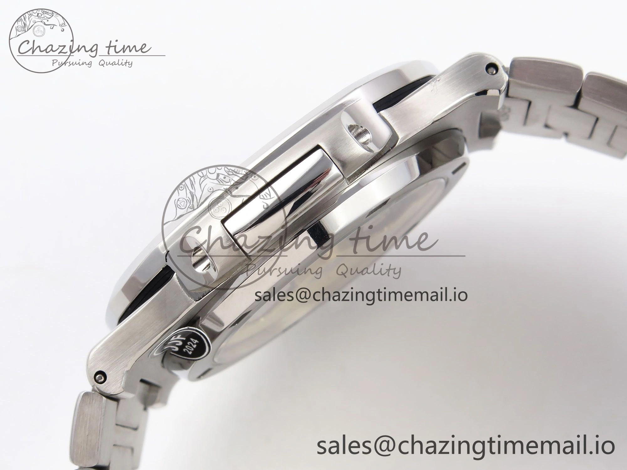 Nautilus Jumbo 5711 JJF 1:1 Best Edition White Textured Dial On SS Bracelet A324 V3