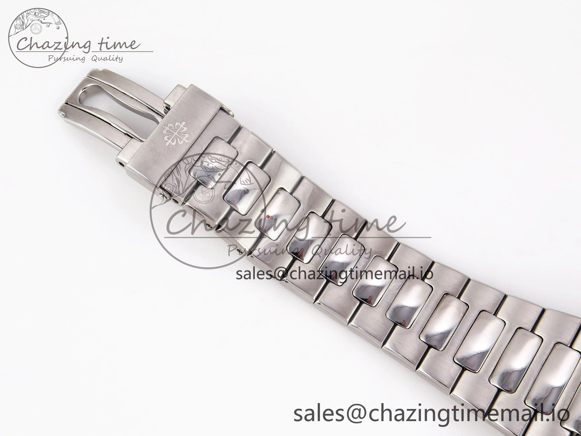 Nautilus Jumbo 5711 JJF 1:1 Best Edition White Textured Dial On SS Bracelet A324 V3