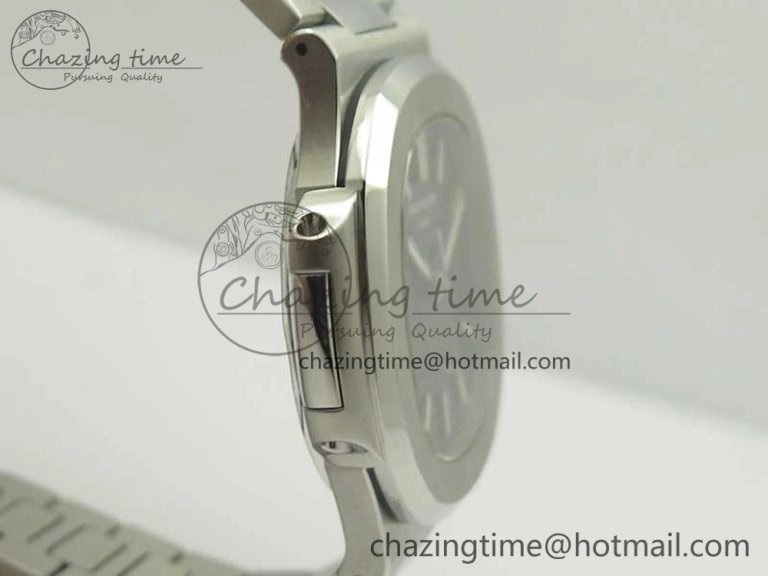 Nautilus Jumbo 5711 MKF 1:1 Best Edition Black Textured Dial on SS Bracelet A324 Clone V5