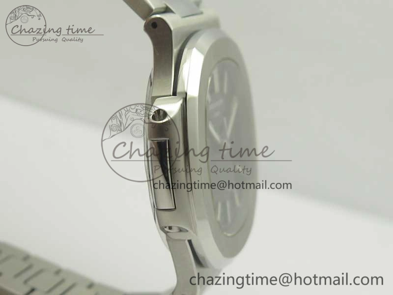 Nautilus Jumbo 5711 MKF 1:1 Best Edition Black Textured Dial on SS Bracelet A324 Clone V5