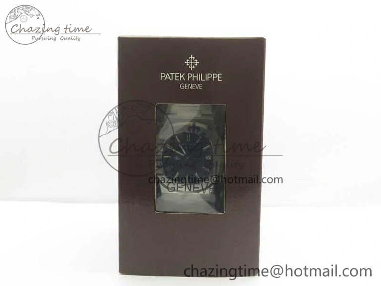 Nautilus Jumbo 5711 MKF 1:1 Best Edition Black Textured Dial on SS Bracelet A324 Clone V5