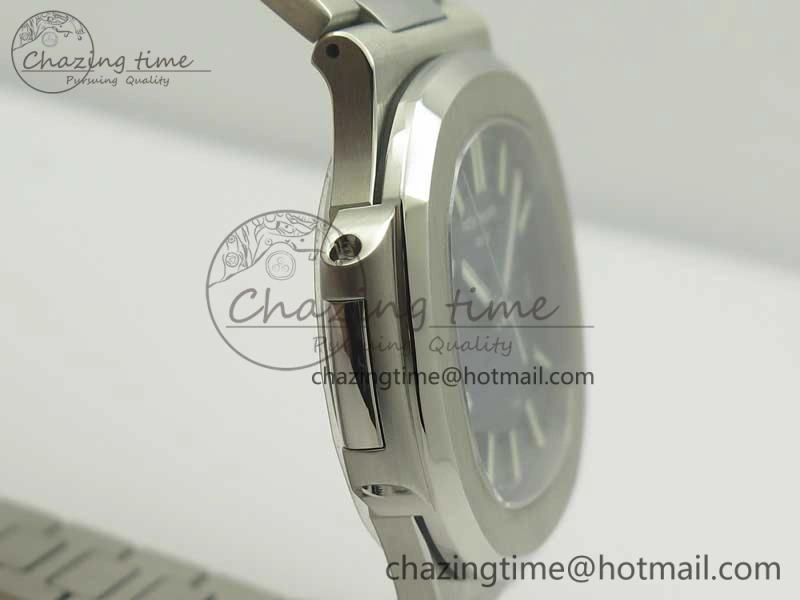 Nautilus Jumbo 5711 MKF 1:1 Best Edition Blue Textured Dial on SS Bracelet A324 Clone V5