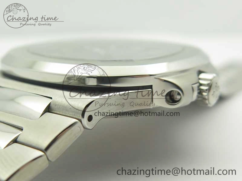 Nautilus Jumbo 5711 MKF 1:1 Best Edition Blue Textured Dial on SS Bracelet A324 Clone V5