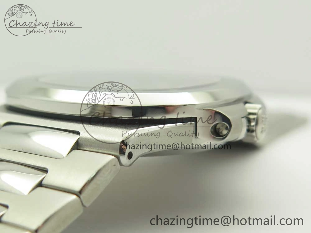 Nautilus Jumbo 5711 MKF 1:1 Best Edition Blue Textured Dial on SS Bracelet A324 Clone V6