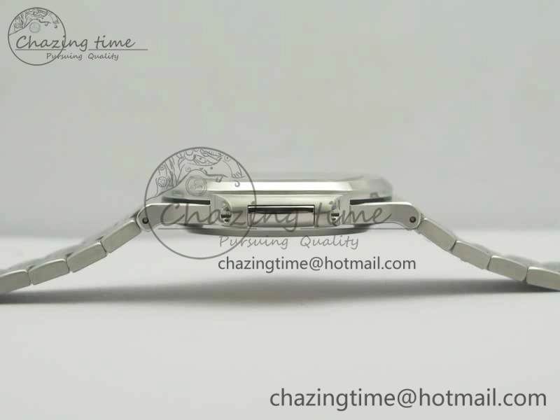 Nautilus Jumbo 5711 MKF 1:1 Best Edition White Textured Dial on SS Bracelet A324 Clone V5