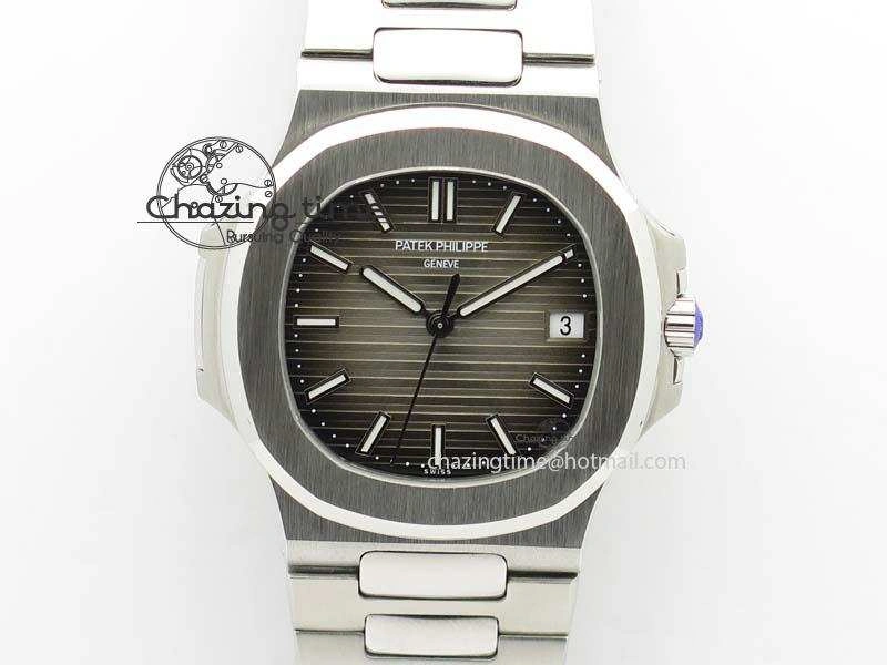 Nautilus Jumbo 5711 MKF Best Version Gray Dial On Bracelet A2824 PP324CS V4