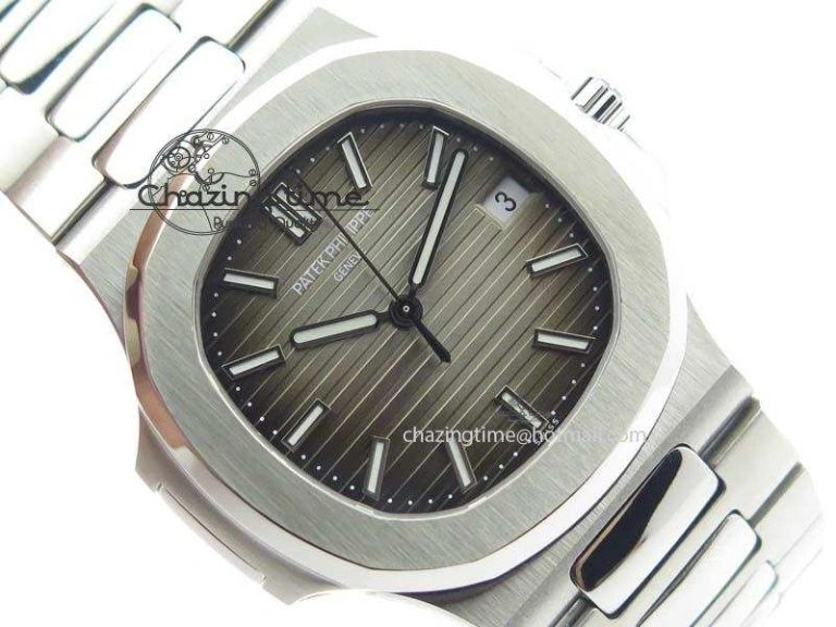 Nautilus Jumbo 5711 MKF Best Version Gray Dial On Bracelet A2824 PP324CS V4