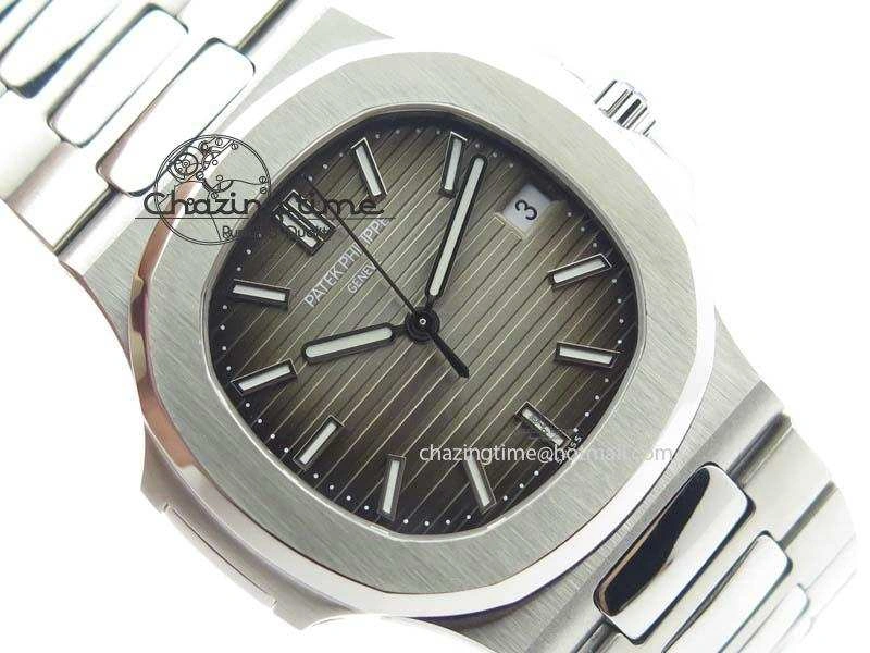 Nautilus Jumbo 5711 MKF Best Version Gray Dial On Bracelet A2824 PP324CS V4