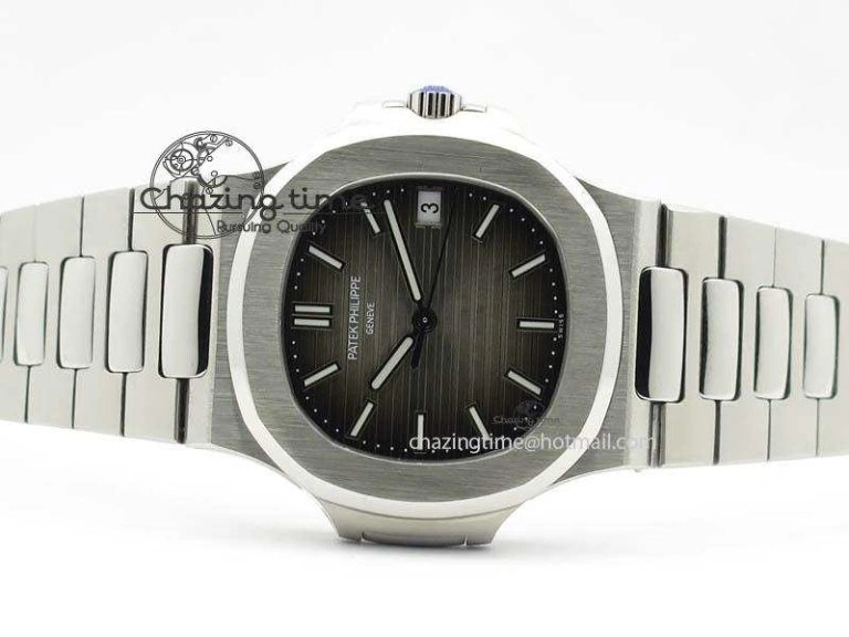 Nautilus Jumbo 5711 MKF Best Version Gray Dial On Bracelet A2824 PP324CS V4
