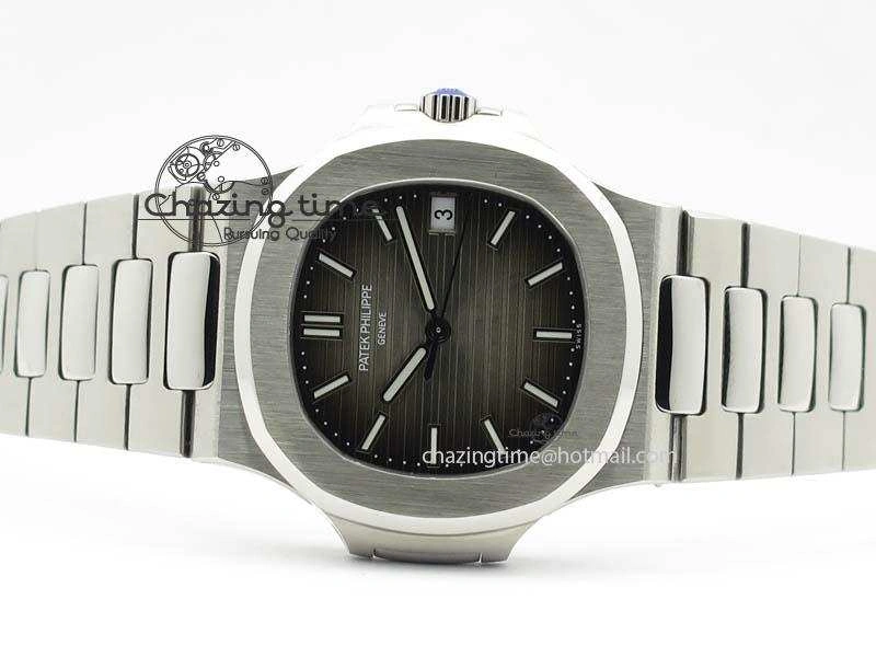 Nautilus Jumbo 5711 MKF Best Version Gray Dial On Bracelet A2824 PP324CS V4