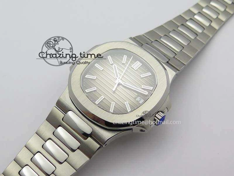 Nautilus Jumbo 5711 MKF Best Version Gray Dial On Bracelet A2824 PP324CS V4