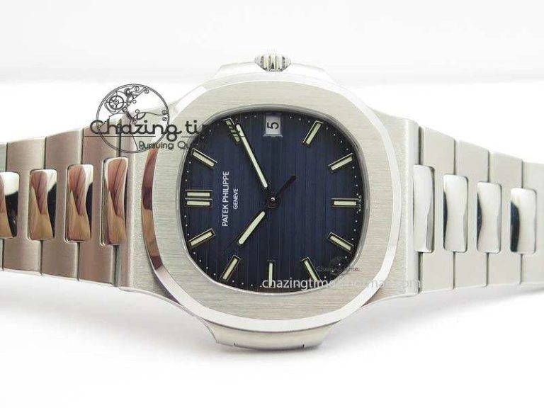 Nautilus Jumbo 5711 PF 1:1 Best Version Blue Dial On SS Bracelet A324 Clone